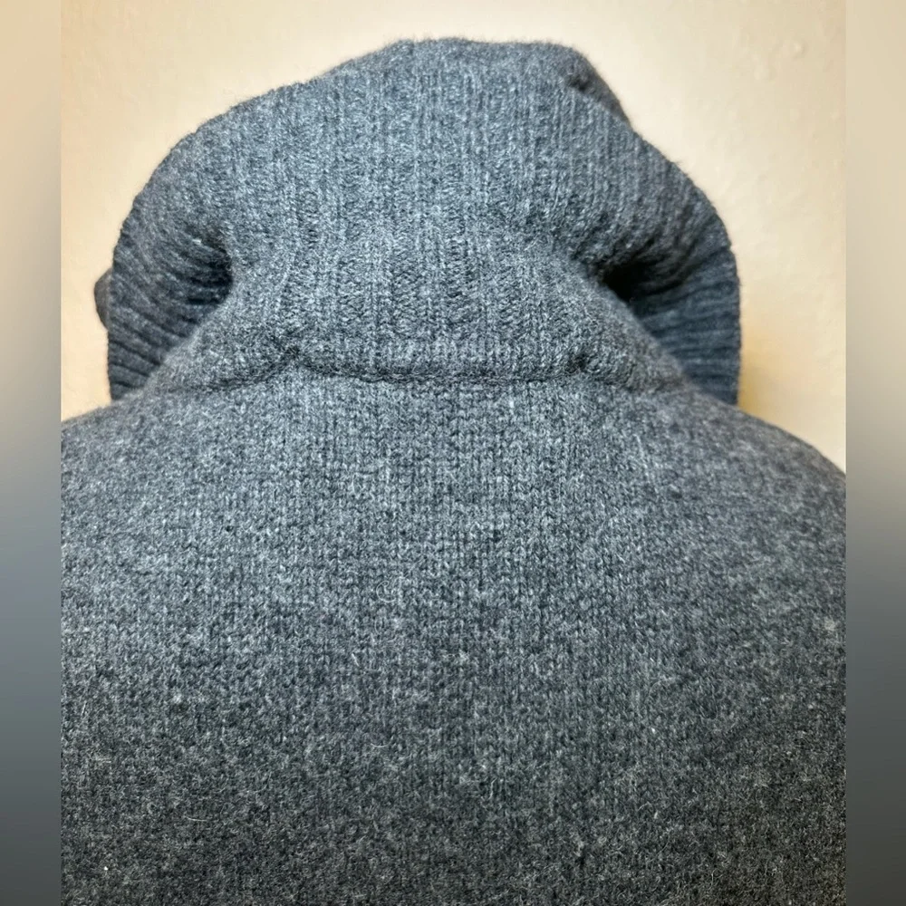 Fishermen Out of Ireland wool sweater grey gray longline chunky knit heavy thick